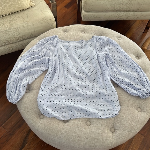 Loft Petites blue blouse - Picture 3 of 3